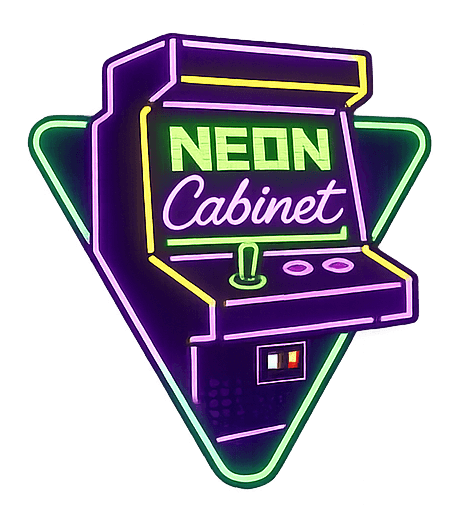 Neon Cabinet Arcade Machine