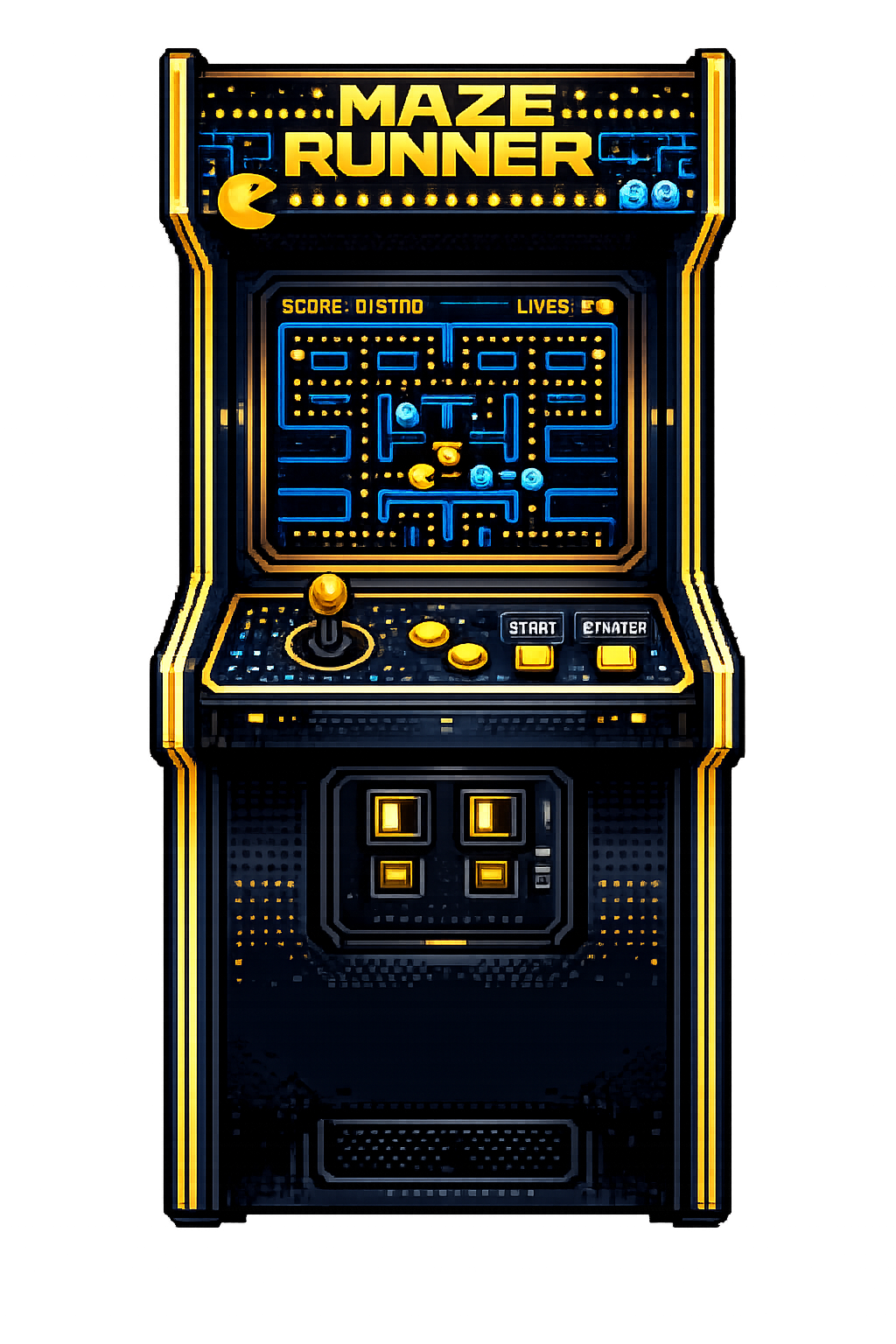 Maze Runner arcade cabinet